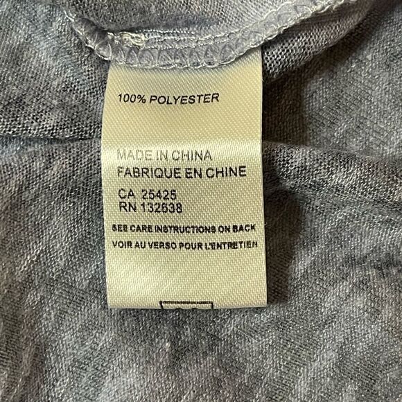 Clothes head blue sequined sleeveless shirt oversized small - Picture 4 of 6